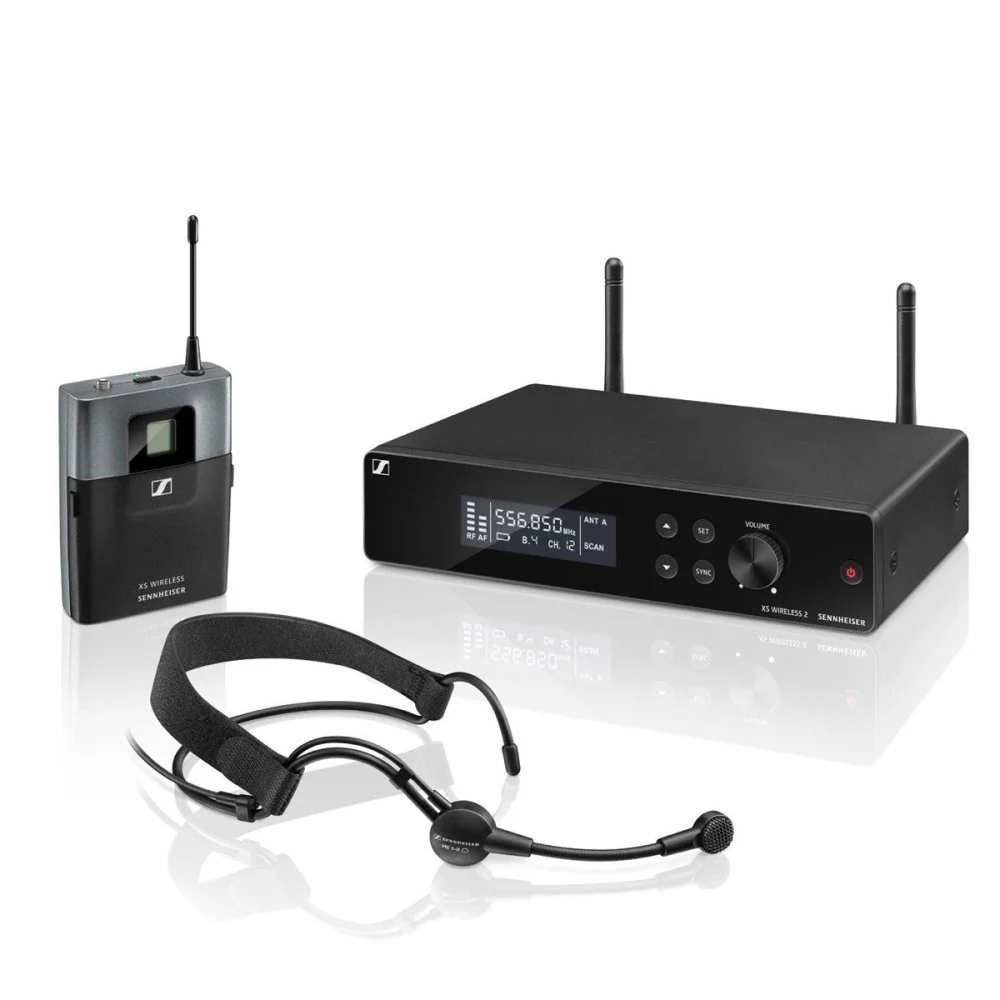 Sennheiser XSW 2-ME3-A Wireless Headset Microphone System A BAND