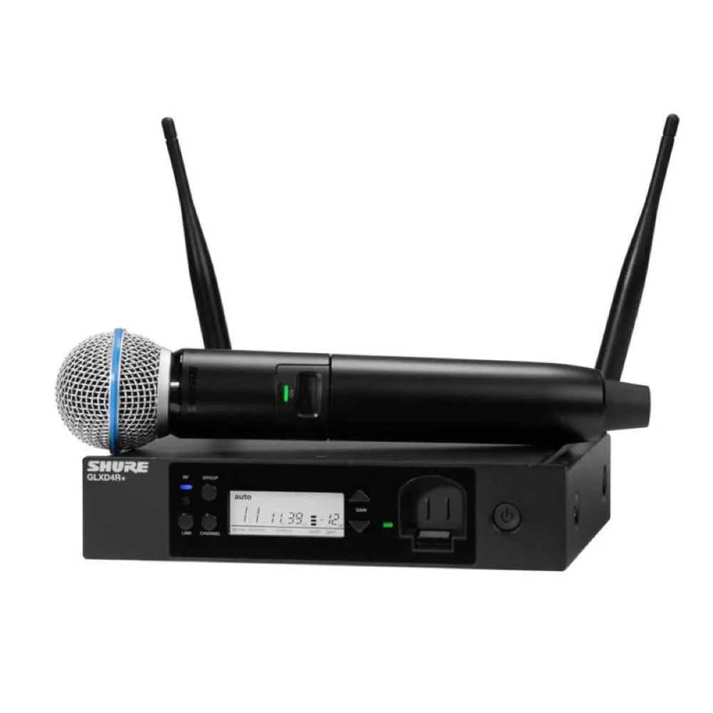 Shure GLX-D GLXD24R/Beta58A Digital Wireless Handheld Microphone System Rackable