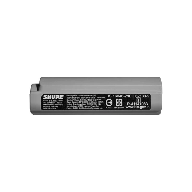 SHURE SB904 GLXD+ Battery Li-Ion Rechargeable