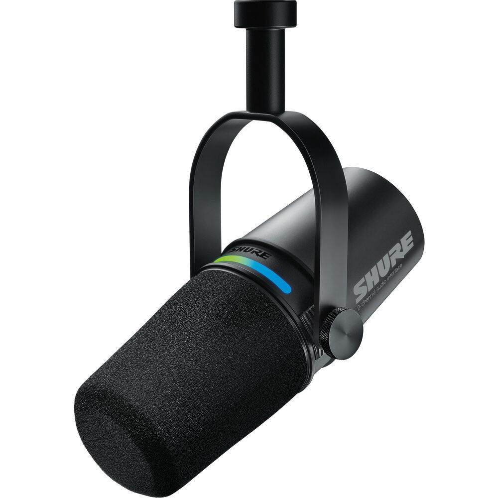 SHURE Motiv MV7i 2Ch Smart Microphone & USB-C Audio Interface w/ LED Touch Panel Black - Image 7