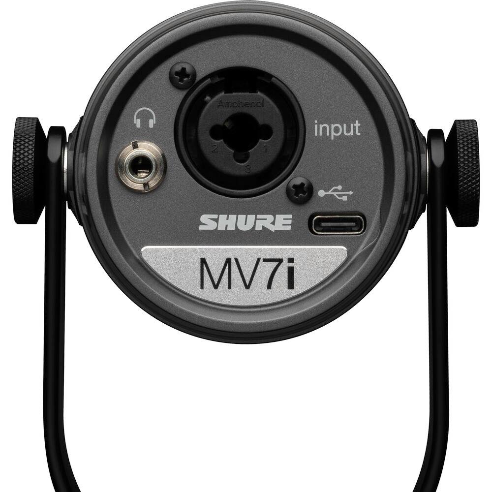 SHURE Motiv MV7i 2Ch Smart Microphone & USB-C Audio Interface w/ LED Touch Panel Black - Image 9