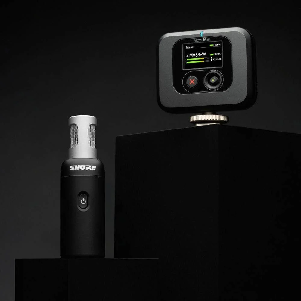 SHURE MoveMic 88+ & Receiver Kit Wireless Stereo Microphone Kit - Image 3
