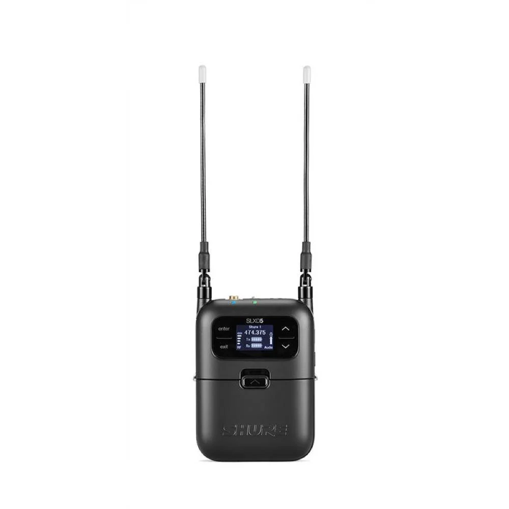 SHURE SLX-D SLXD15 w/ WL185 Lapel Mic SLXD1 Body Pack Transmitter & SLXD5 Bodypack Receiver UHF Wireless Set - Image 5