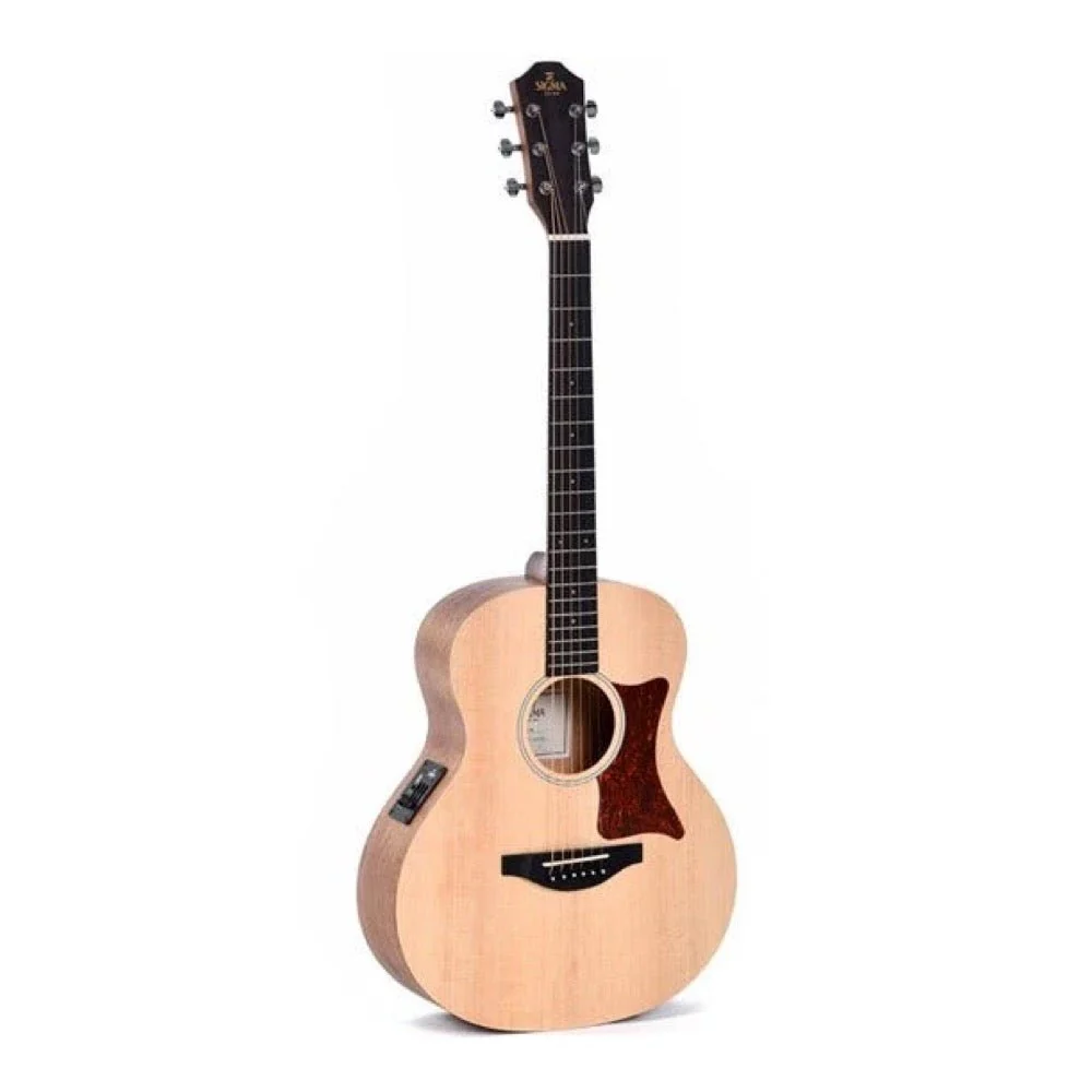 Sigma GSME Short-Scale Acoustic Guitar Solid Sitka Spruce Top w/ Pickup & GigBag - Image 2