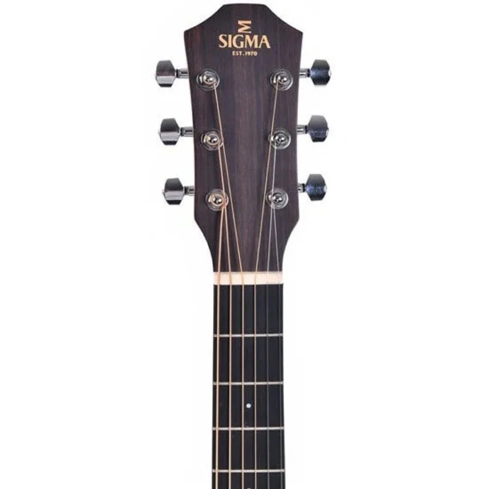 Sigma GSME Short-Scale Acoustic Guitar Solid Sitka Spruce Top w/ Pickup & GigBag - Image 4