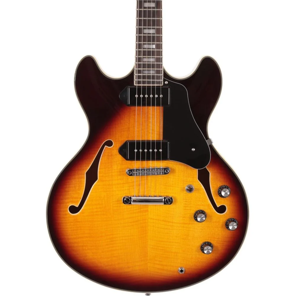 Sire Larry Carlton H7V DoubleCut Hollow-Body P90 Pickups w/ Premium GigBag - Image 10