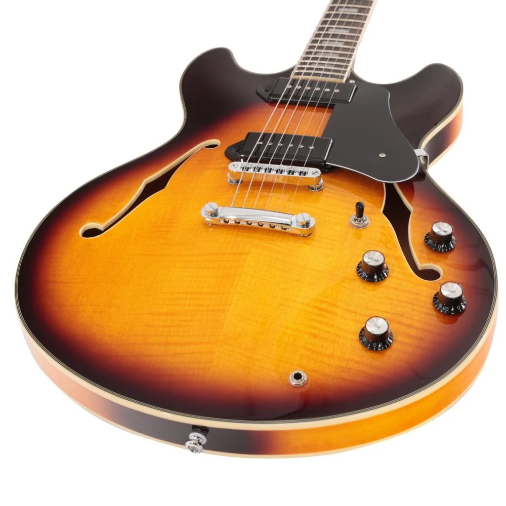Sire Larry Carlton H7V DoubleCut Hollow-Body P90 Pickups w/ Premium GigBag - Image 11