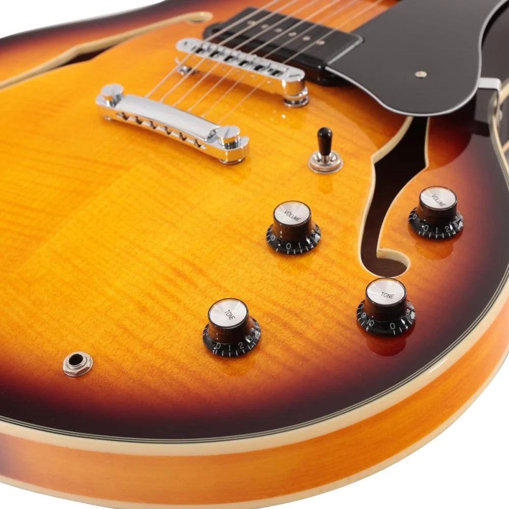 Sire Larry Carlton H7V DoubleCut Hollow-Body P90 Pickups w/ Premium GigBag - Image 13