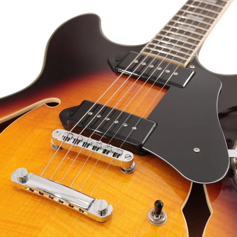 Sire Larry Carlton H7V DoubleCut Hollow-Body P90 Pickups w/ Premium GigBag - Image 14