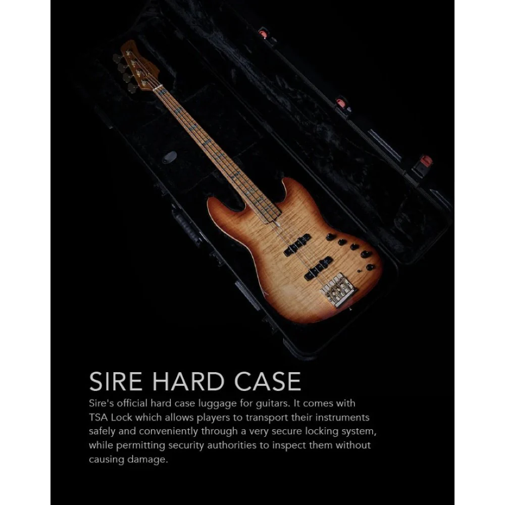 Sire Marcus Miller V10 DX Swamp Ash & Solid Flame Maple Top w/ Hipshot Gold Hardware & Premium Hard Case - Image 7