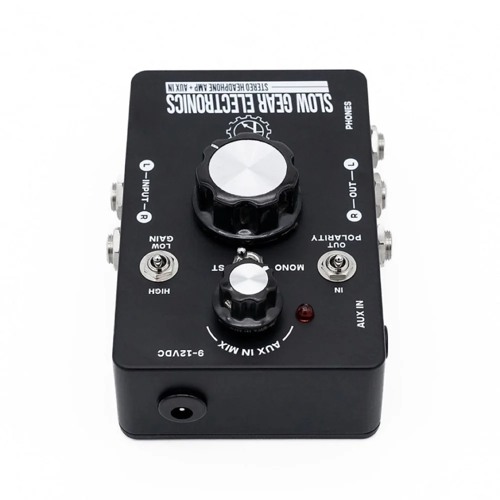 Slow Gear Electronics Pedalboard IEM Headphone Amp w/ Stereo AUX input & Phase Polarity Correction - Image 6