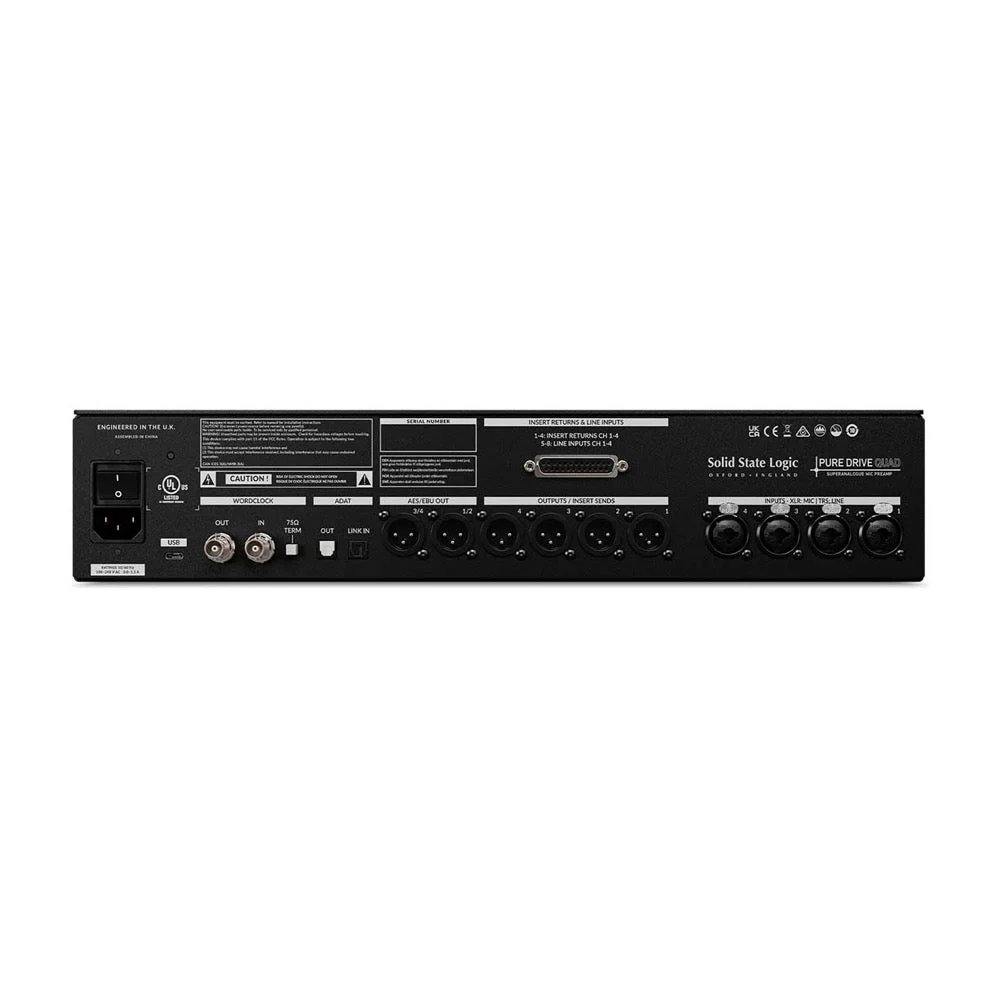 Solid State Logic SSL PURE DRIVE Quad 4-Channel Microphone Preamp - Image 3