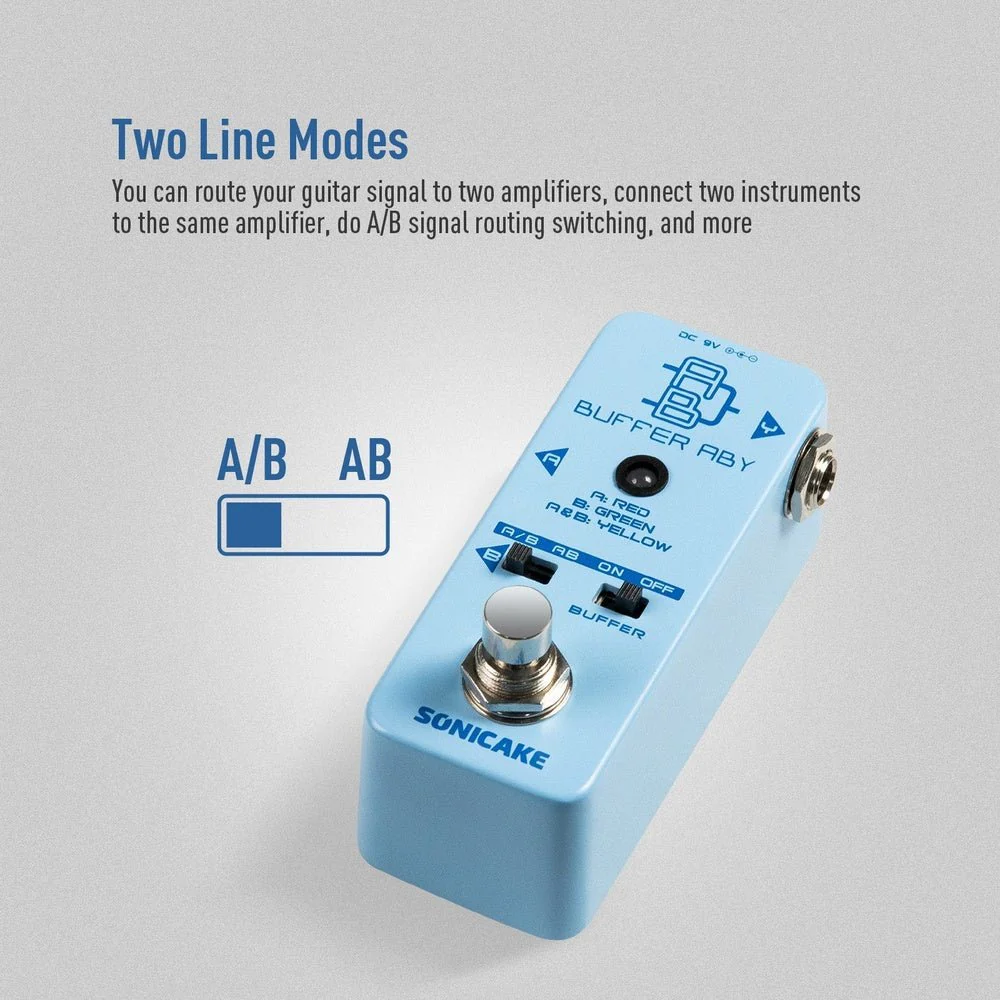 Sonicake - Buffered ABY - Mini Guitar Pedal - Image 4