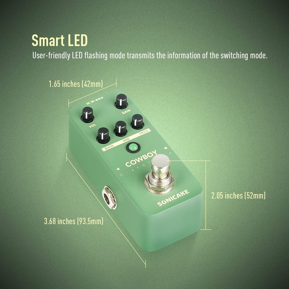 Sonicake - Cowboy Distortion - Mini Guitar Pedal - Image 5