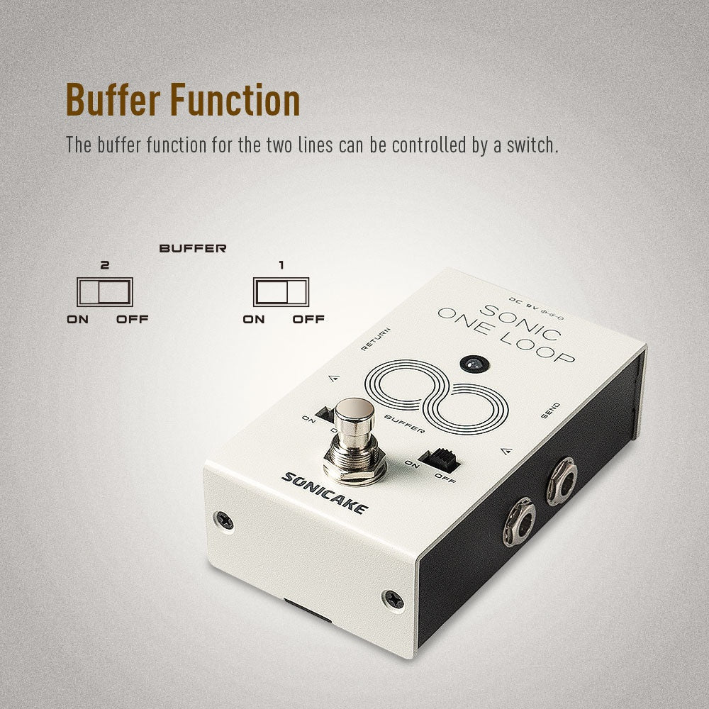 Sonicake - One Loop Liner Selctor / AB / Buffer- Guitar Pedal - Image 5