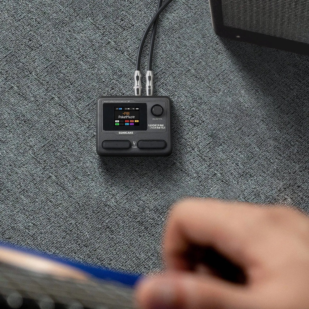 Sonicake Pocket Master Portable Mini Guitar Amp Modeller & Multi FX w/ Bluetooth & NAM - Trans White - Image 2