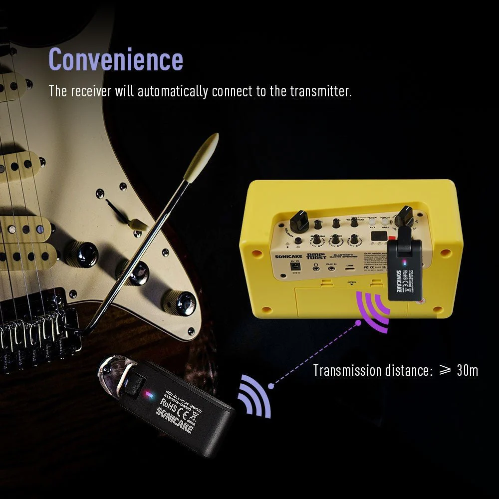 Sonicake - QWS10 Wireless Guitar System 2.4G - Image 4