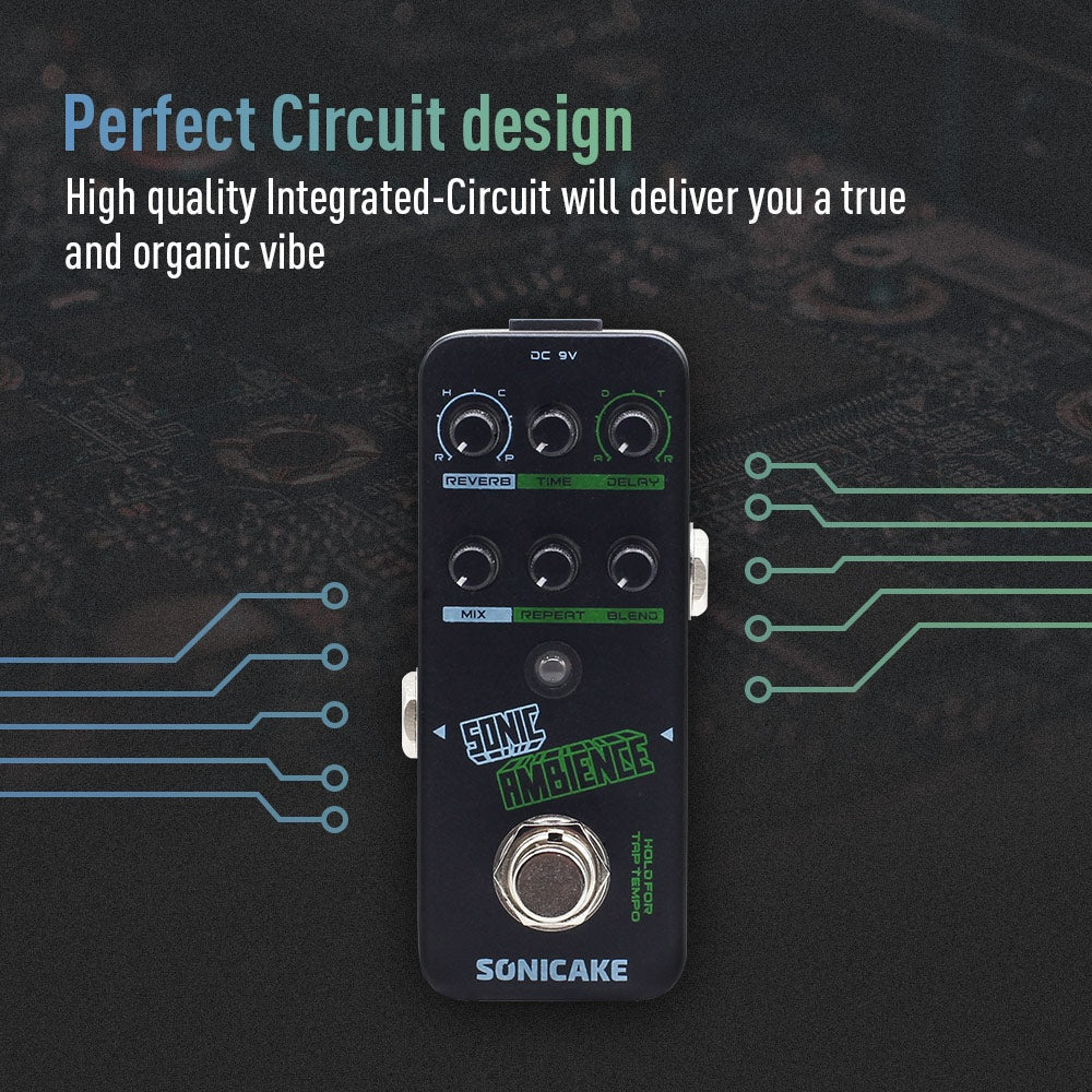 Sonicake - Sonic Ambience 4 Mode Reverb - Mini Guitar Pedal - Image 3