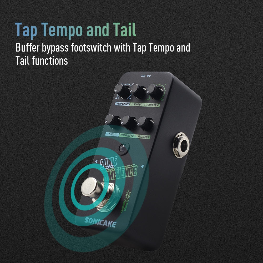 Sonicake - Sonic Ambience 4 Mode Reverb - Mini Guitar Pedal - Image 4