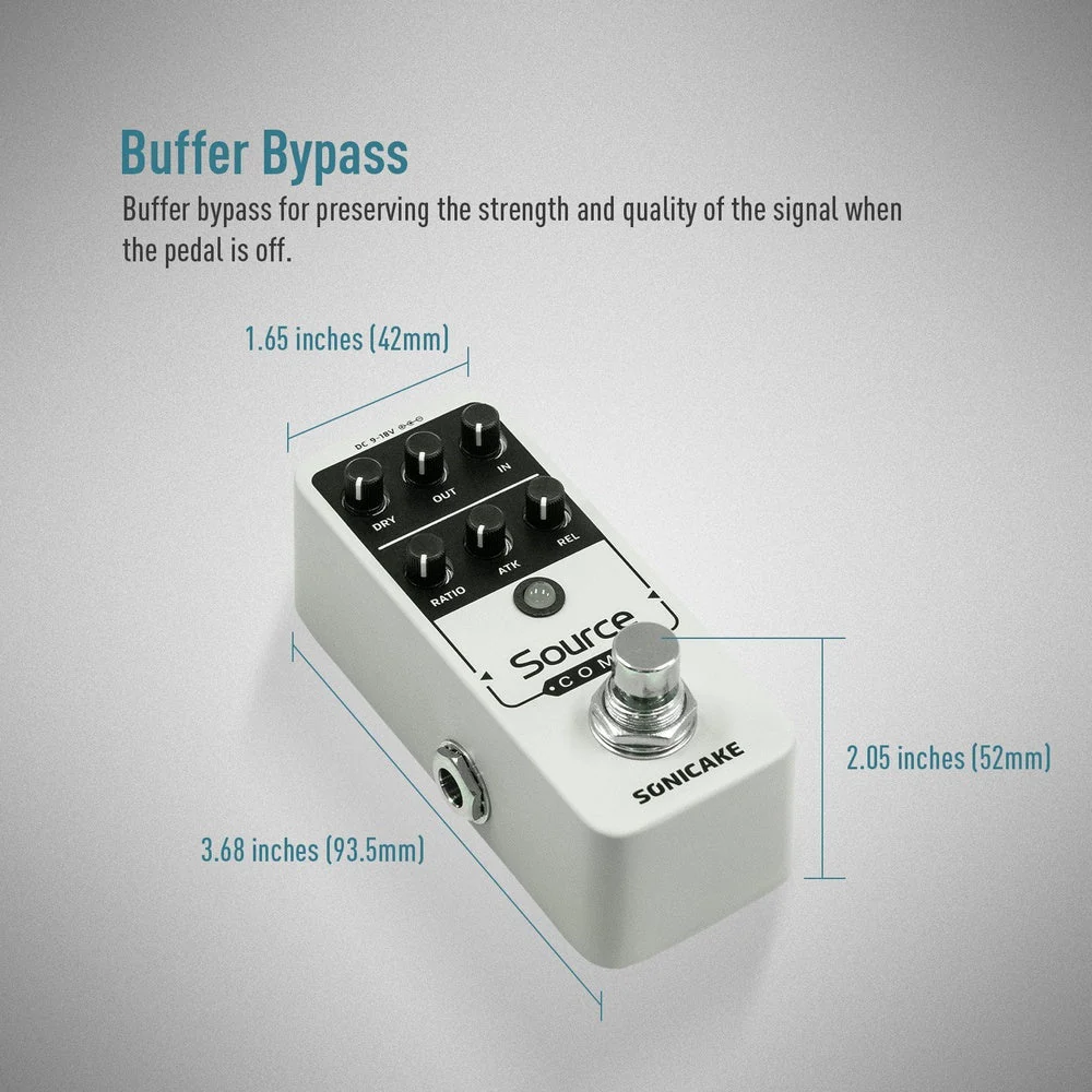 Sonicake - Source Comp 1176 Style Compressor - Mini Guitar Pedal - Image 5