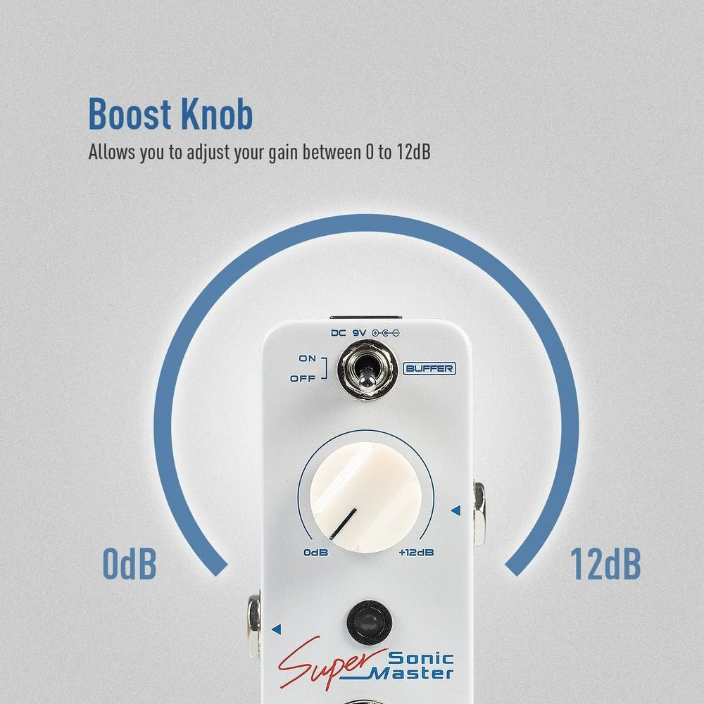 Sonicake - Super Master Clean Boost - Mini Guitar Pedal - Image 3
