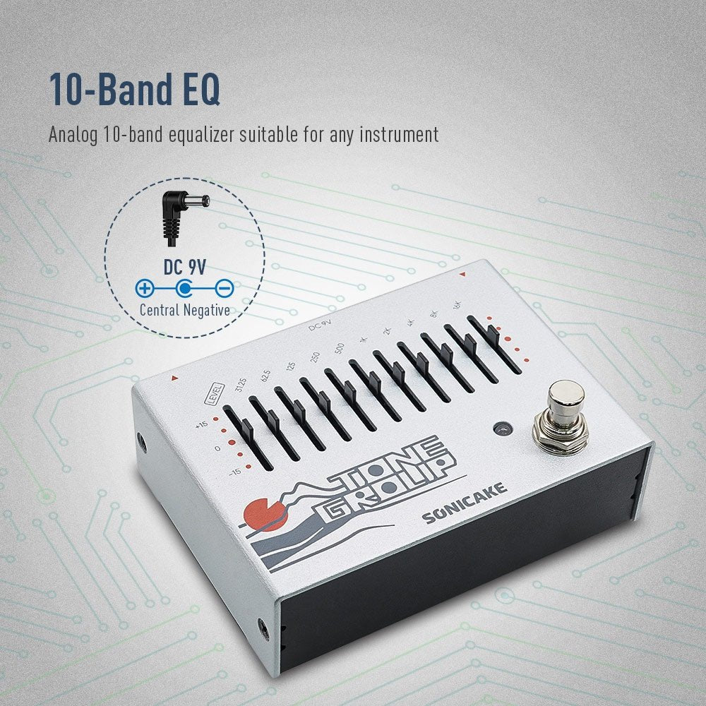 Sonicake - Tone Group Analog 10 Band EQ - Dual Guitar Pedal - Image 2