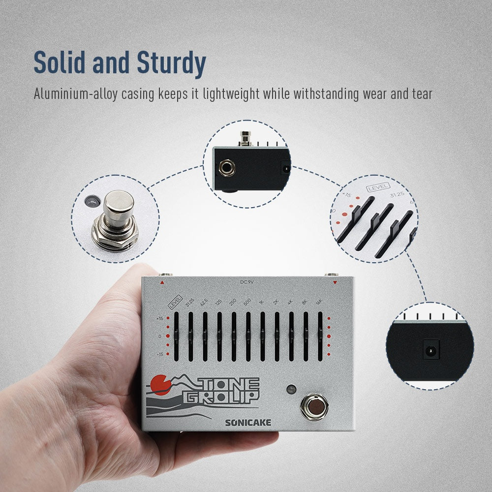 Sonicake - Tone Group Analog 10 Band EQ - Dual Guitar Pedal - Image 6