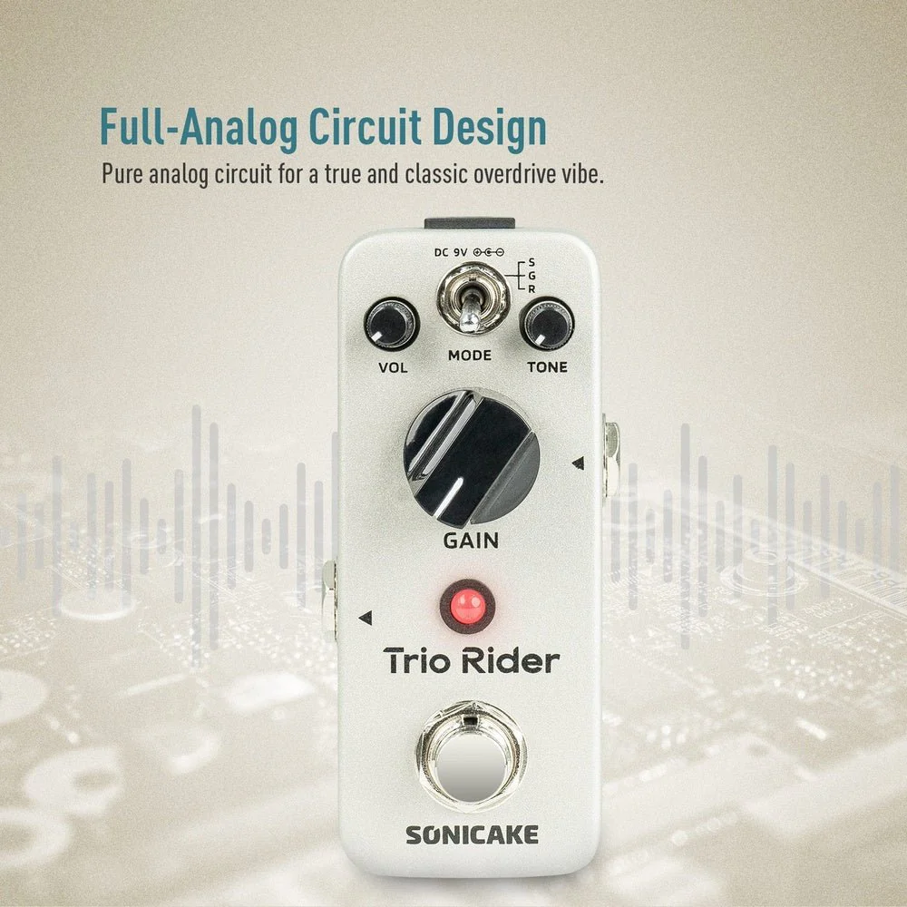 Sonicake - Trio Rider Overdrive - Mini Guitar Pedal - Image 2
