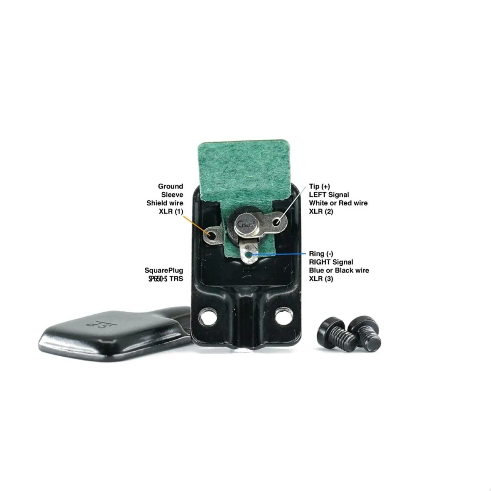 SquarePlug SP650-S Low Profile Flat Right Angle TRS Connector up to 6.3mm OD - Image 2