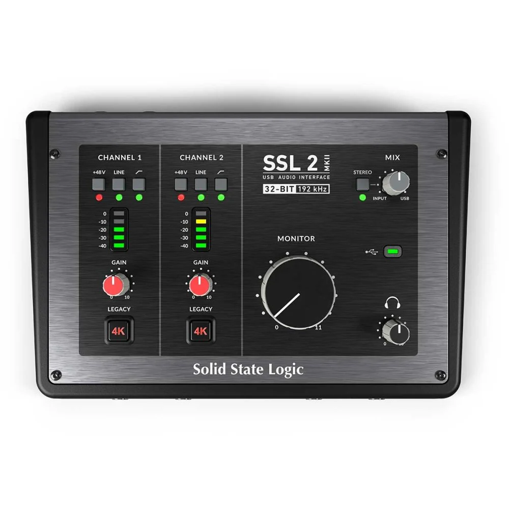 Solid State Logic SSL 2 MK2 2 In 2 Out 32bit USB-C Audio Interface Legacy 4K