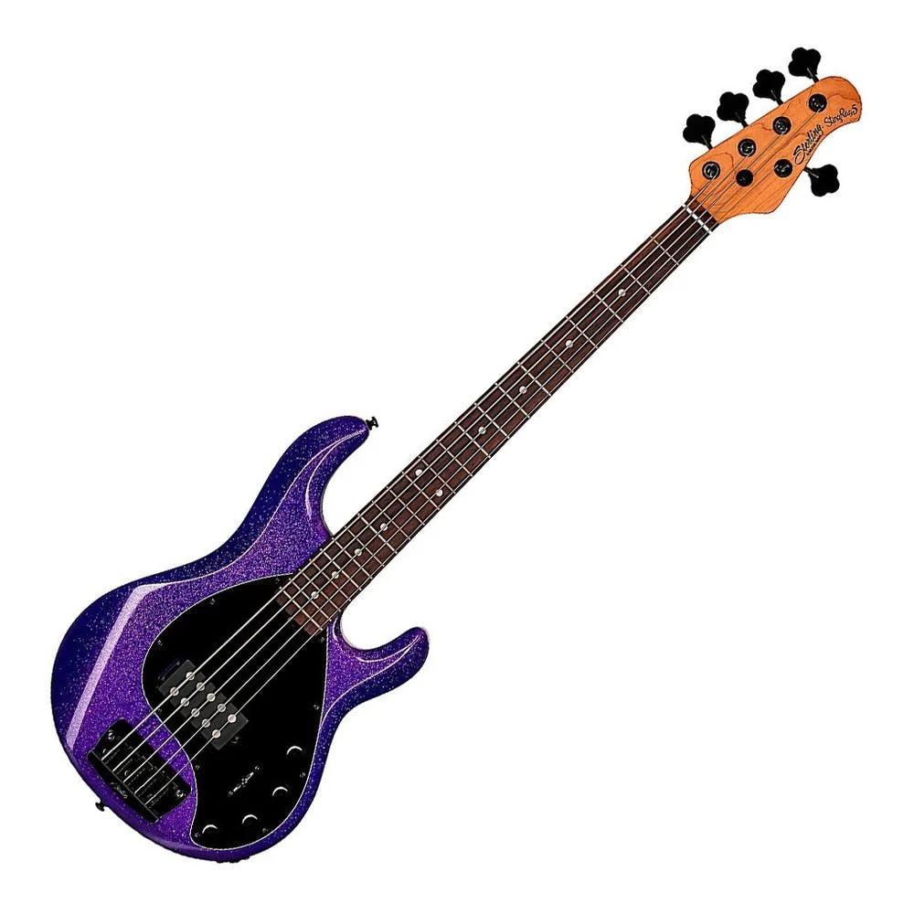 Sterling StingRay RAY35 - Purple Sparkle - Rosewood Fretboard - Image 6