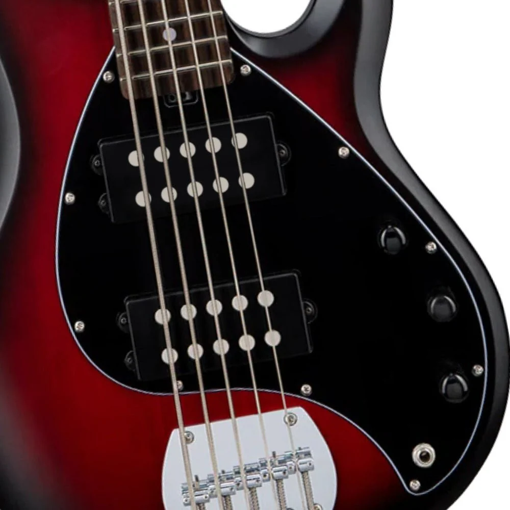 Sterling Ray 5 HH - Ruby Red Burst - Rosewood Fretboard - Image 4