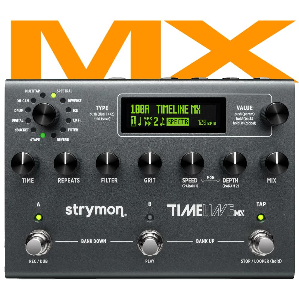 Strymon TimeLine MX Next Gen Dual Mode Delay w/ 5-Minute Stereo Looper