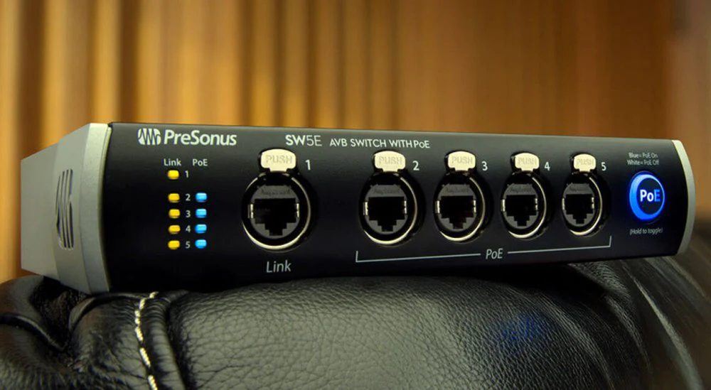 PreSonus SW5E 5-Port AVB Switch W/ PoE - Image 3