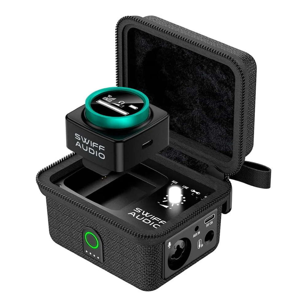 SWIFF Audio WX520 Battery Powered Wireless In-Ear Monitor Stereo System 1x Transmitter & 1x Receiver