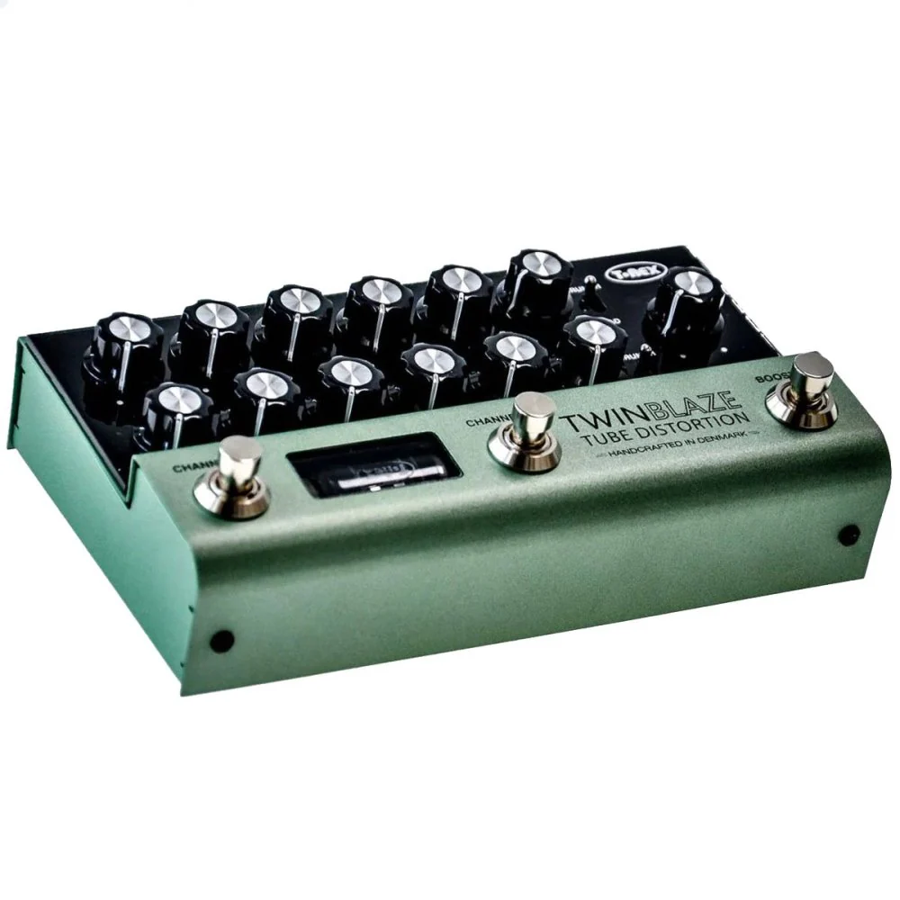 T-Rex TwinBlaze Tube Distortion JCM45 Inspired Dual Channel Overdrive & Distortion w/ 12AX7 Vacuum Tube, Cab Sim & Boost - Image 4