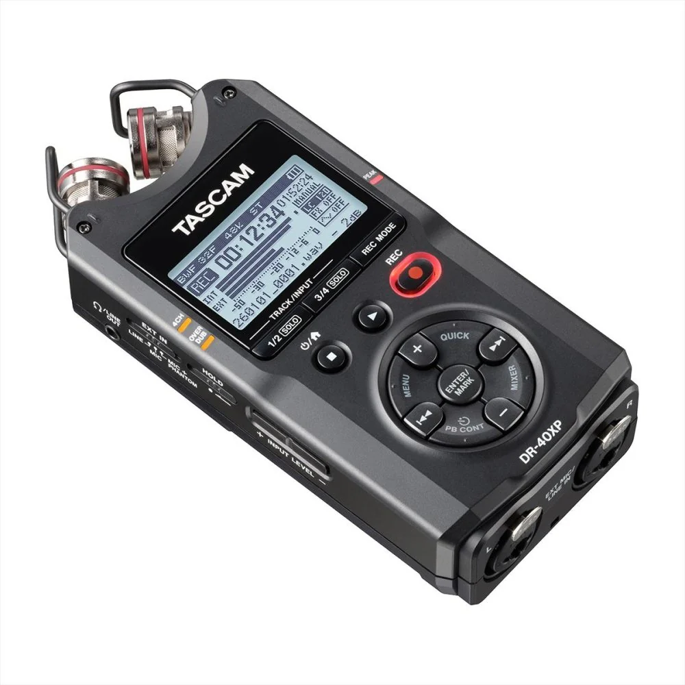 Tascam DR-40XP 4-Channel 32-Bit Float Handheld Recorder w/ USB-C Audio Interface - Image 13