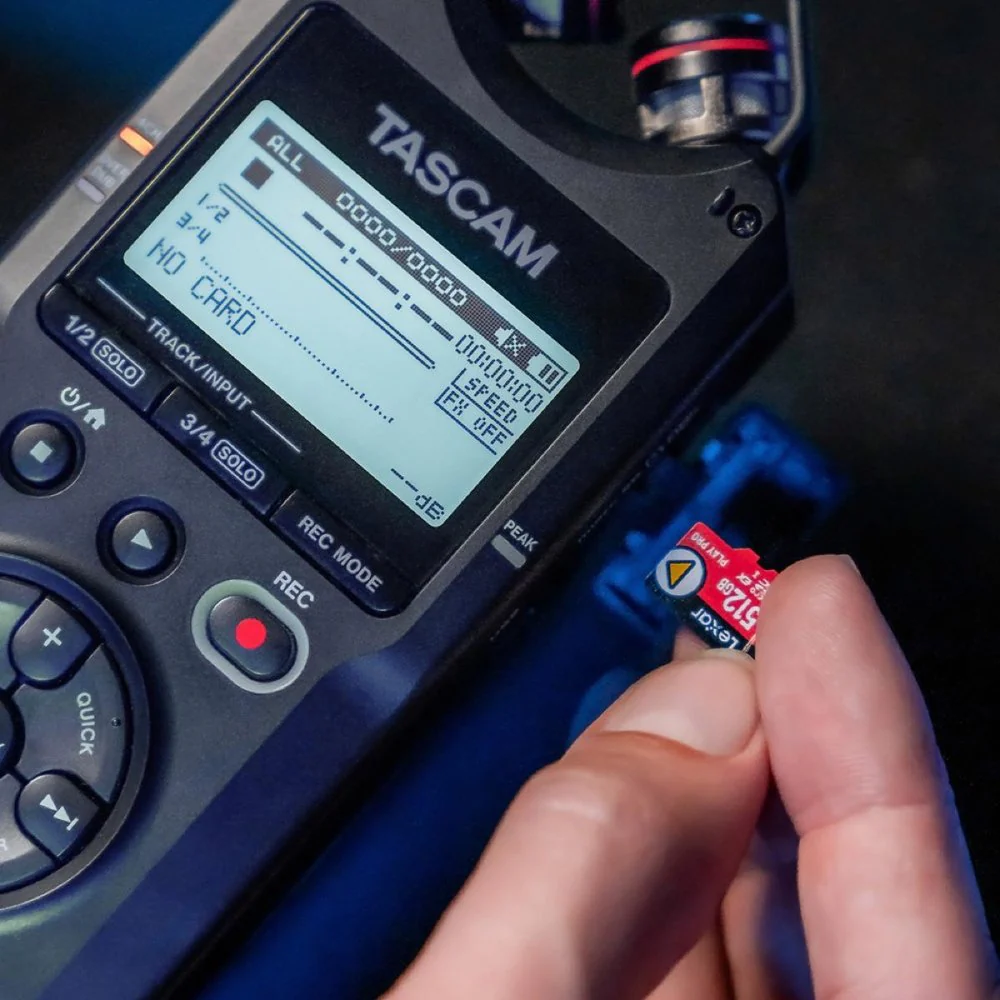 Tascam DR-40XP 4-Channel 32-Bit Float Handheld Recorder w/ USB-C Audio Interface - Image 5