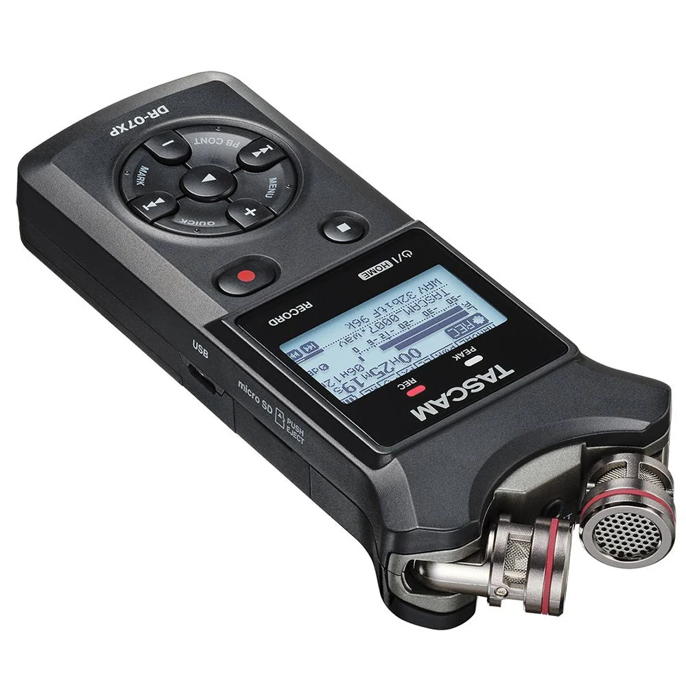 Tascam DR-07XP 2-Channel 32-Bit Float Handheld Recorder w/ USB-C Audio Interface - Image 3