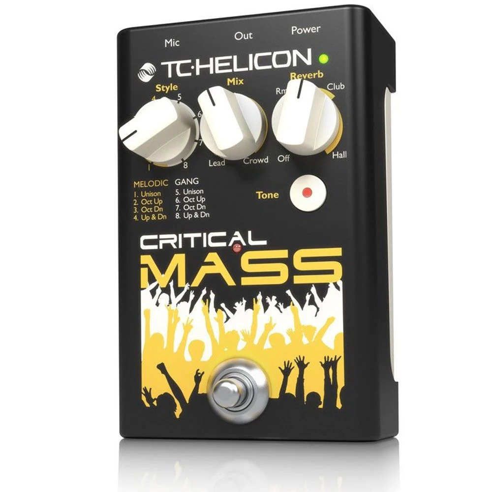 TC Helicon Critical Mass Choir, Reverb & Tone Pedal Vocal Effects - Image 3