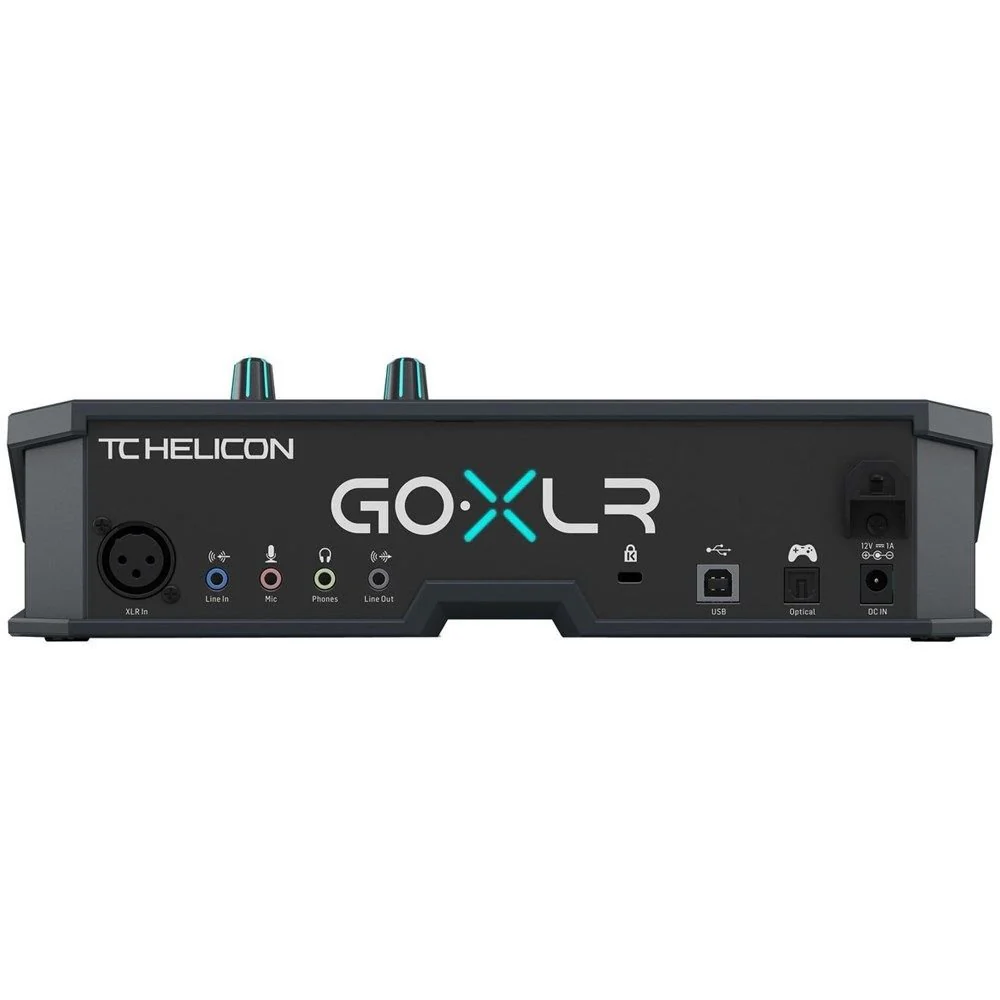 TC Helicon GO XLR 4-Channel Broadcast Mixer w/ Motorised Faders & FX Black - Image 2