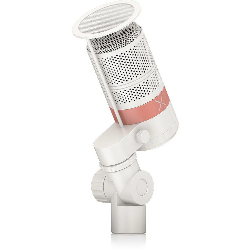 TC Helicon GO XLR MIC Dynamic Broadcast Microphone w/ Integrated Pop Filter White - Image 3
