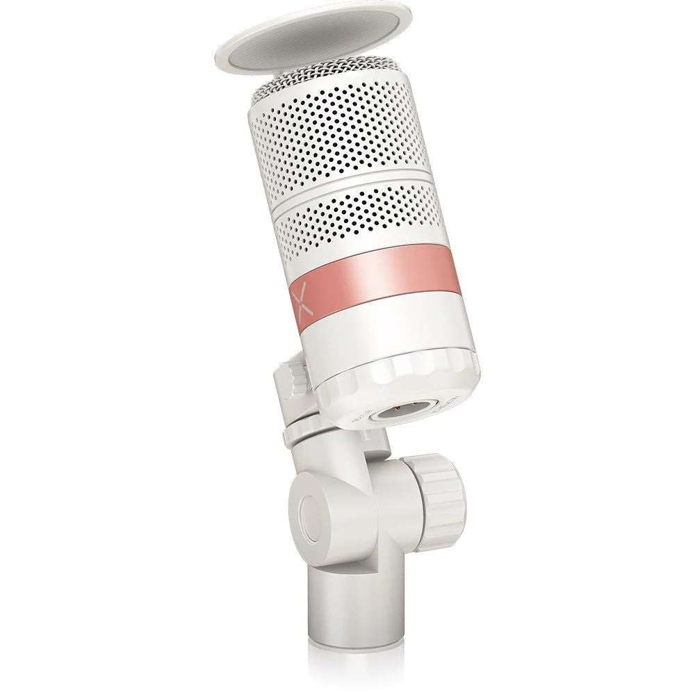 TC Helicon GO XLR MIC Dynamic Broadcast Microphone w/ Integrated Pop Filter White - Image 4