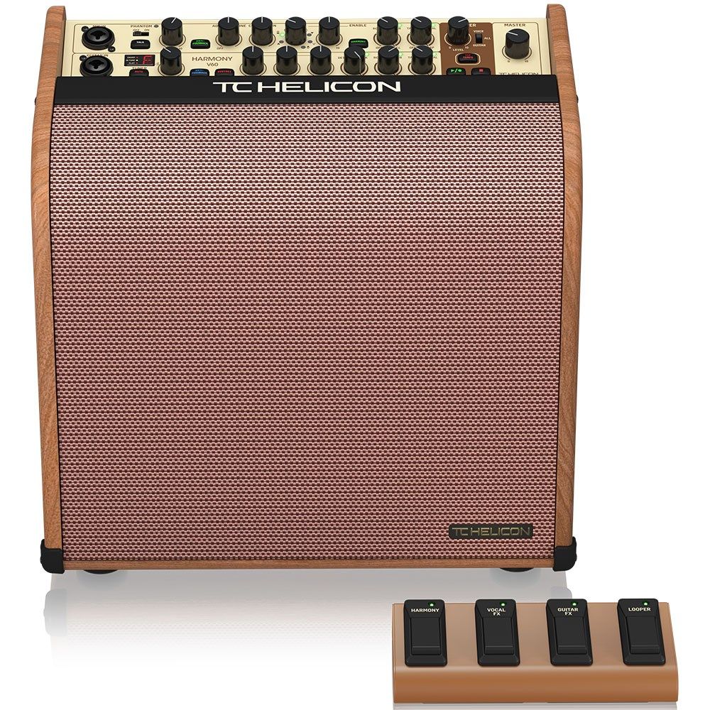 TC Helicon Harmony V60 60W 2-Channel Acoustic Amplifier w/ Vocal Effects