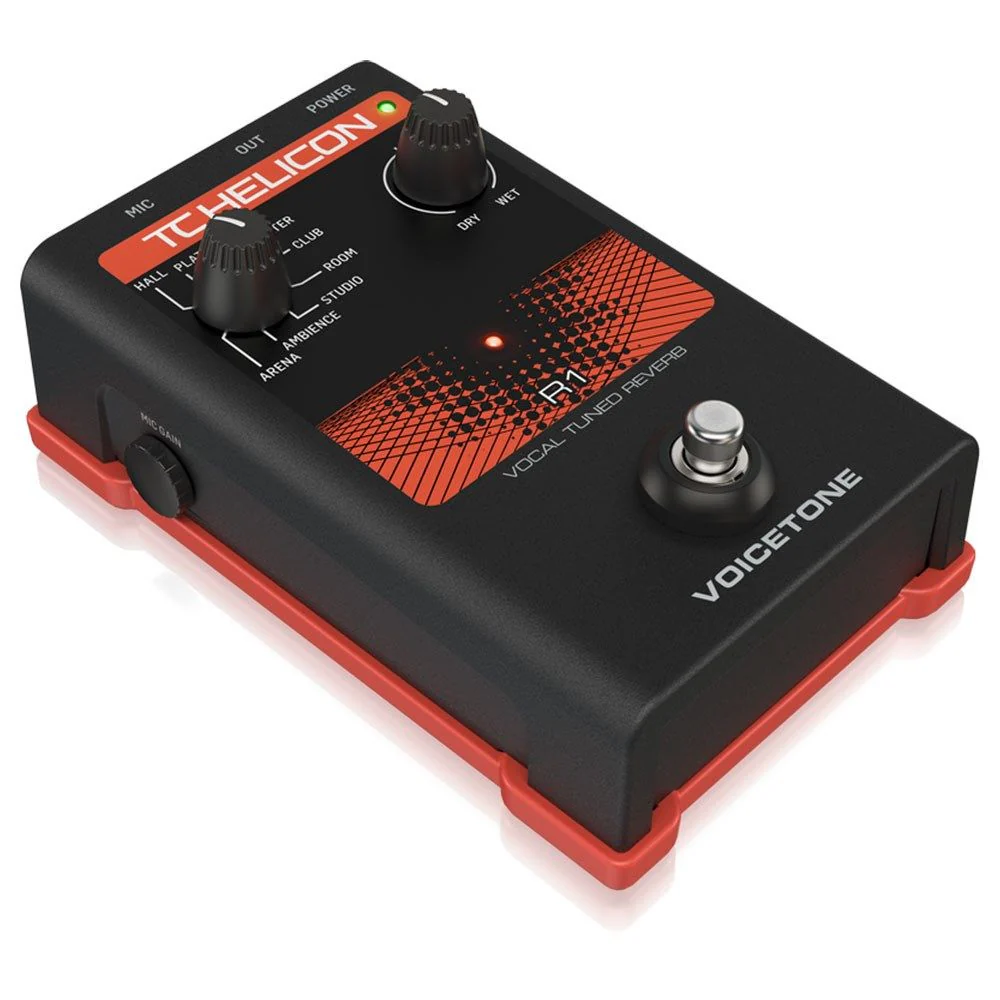 TC Helicon VoiceTone R1 Studio-Quality Live Vocal Reverb Pedal Vocal Effects - Image 3