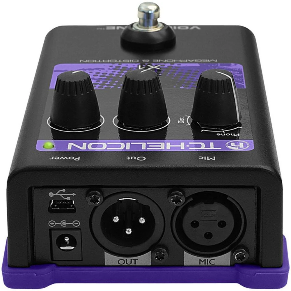 TC Helicon VoiceTone X1 Megaphone & Distortion Vocal FX pedal Vocal Effects - Image 2