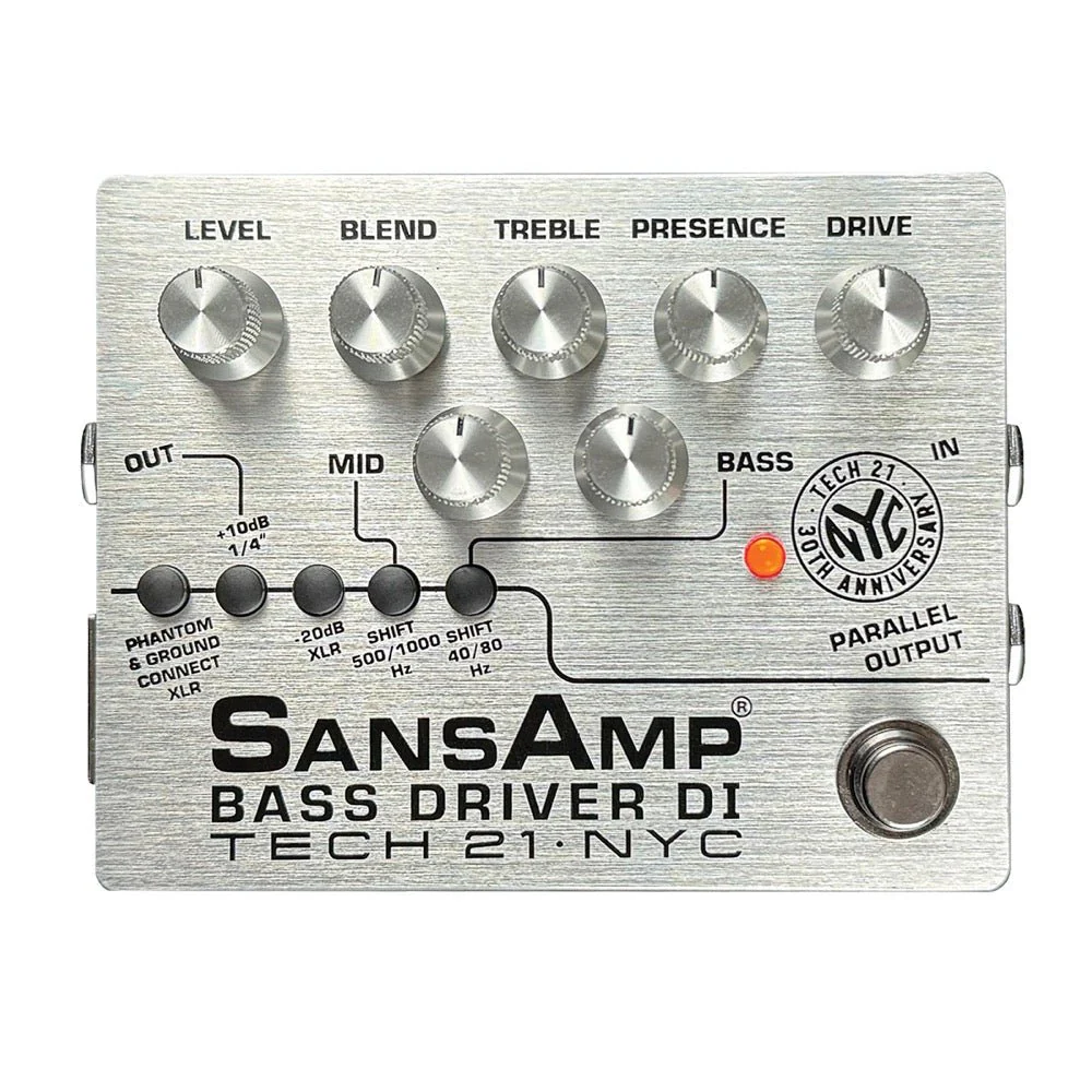Tech 21 SansAmp BASS DRIVER V2 30th Anniversary Limited Edition Preamp & DI BSDR-30