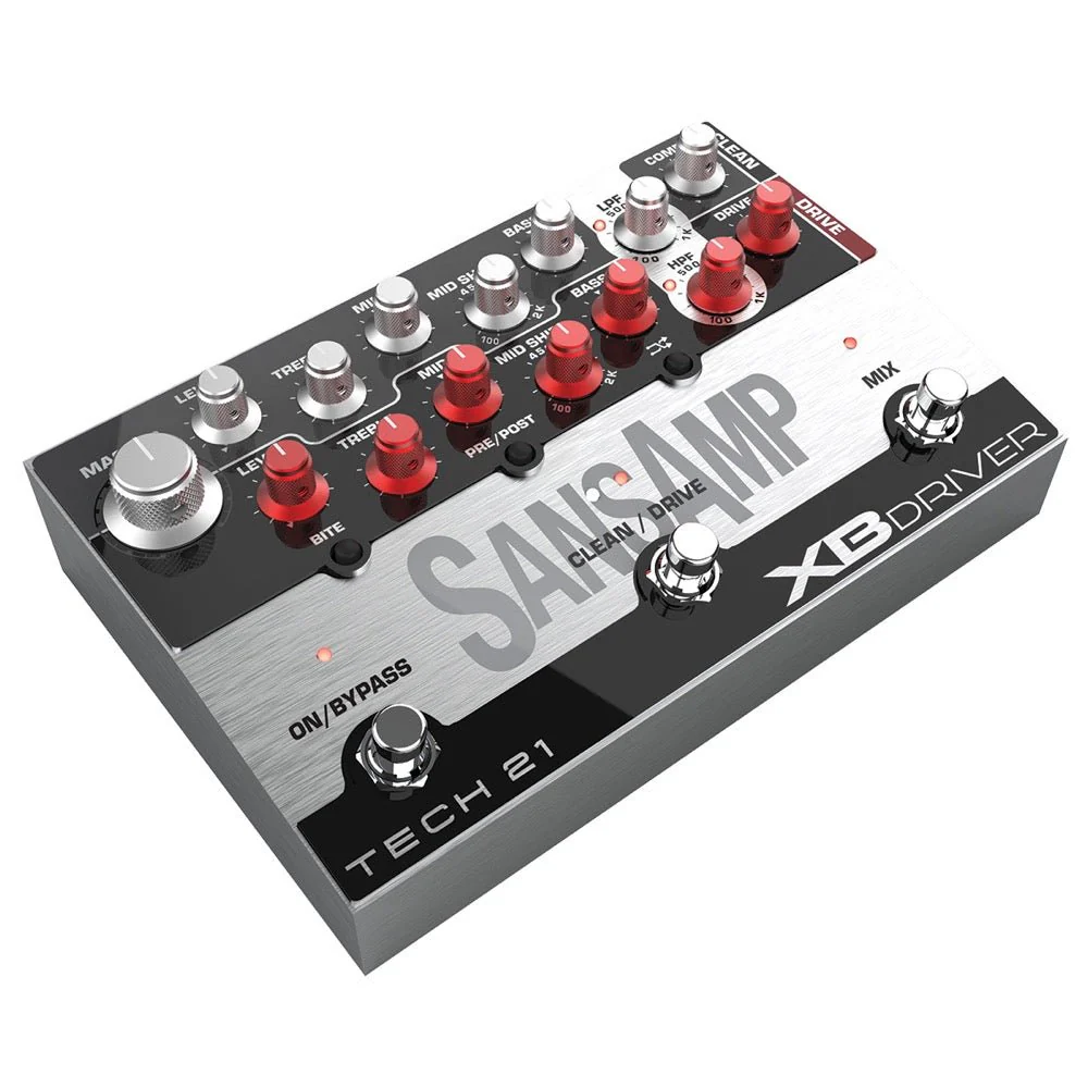 Tech 21 SansAmp XB Driver Ultimate Multi-Channel Bass Preamp DI XBDR