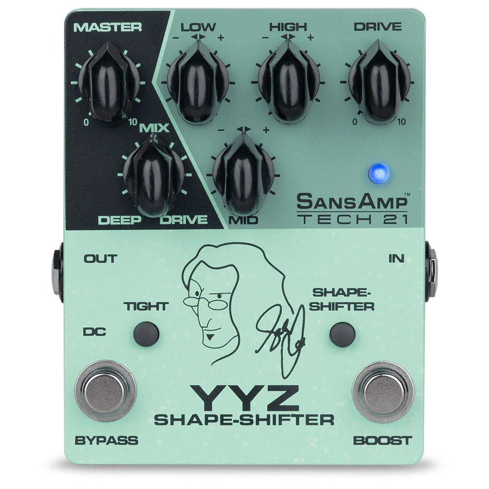 Tech 21 SansAmp YYZSH Geddy Lee Signature Pedal w/ Boost & Shape Shifter