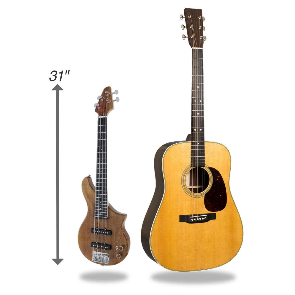 Tiny Boy Bass TBJ-3400NSM Short Scale 4 St Bass DX-3 Line JB Type Natural - Image 5